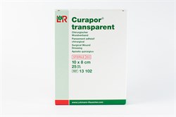 Curapor Steril Transparent 10*8 см (водоотталкивающий) пластырь,  арт. 13102